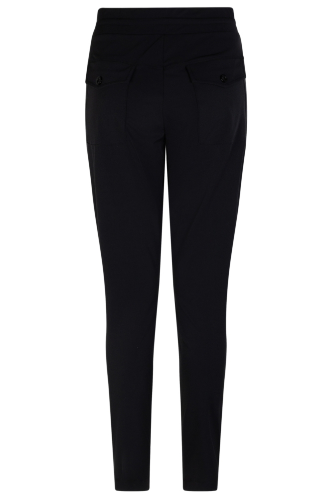 Zoso zwarte dames broek | Achteraanzicht