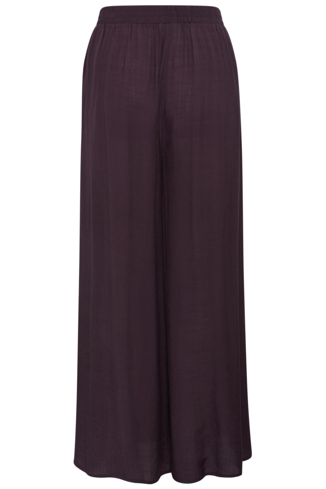 Kaffe bordeaux dames broek | Achteraanzicht