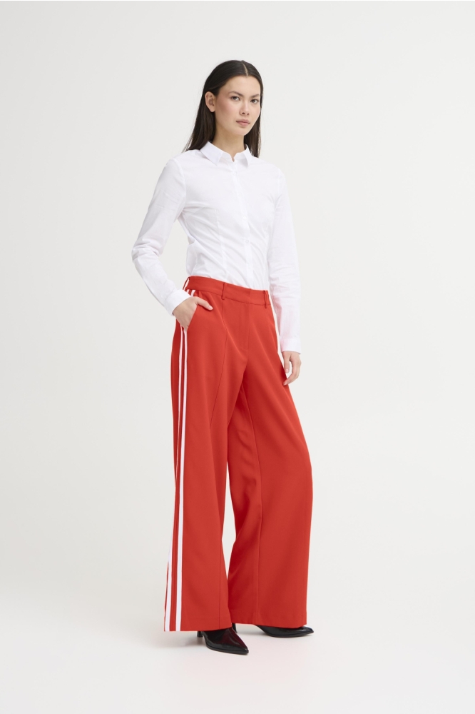 Ichi rode dames broek | Model