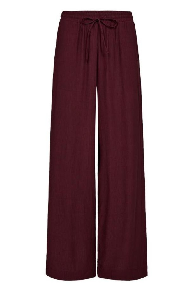 Freequent bordeaux dames broek | Vooraanzicht