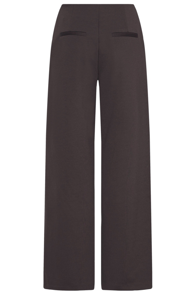 Ichi bruine dames broek | Achteraanzicht