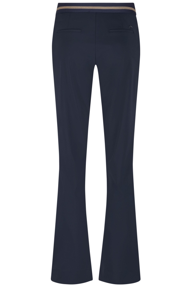 Lady Day blauwe dames broek | Achteraanzicht