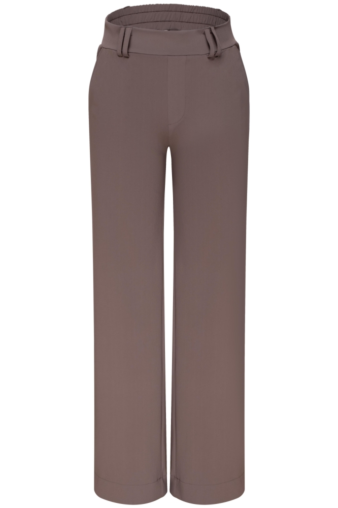 Kimara taupe dames broek | Vooraanzicht
