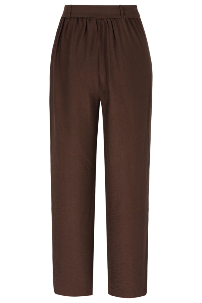 LolaLiza bruine dames broek | Achteraanzicht