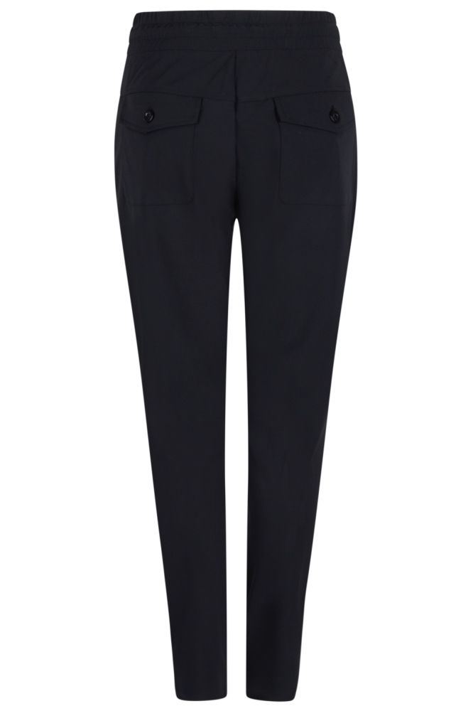 Zoso zwarte dames broek | Achteraanzicht