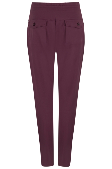 Zoso bordeaux dames broek | Achteraanzicht
