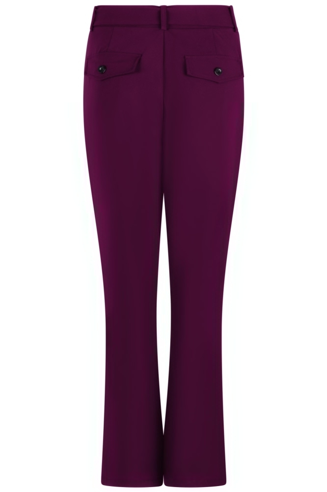 Zoso bordeaux dames broek | Achteraanzicht