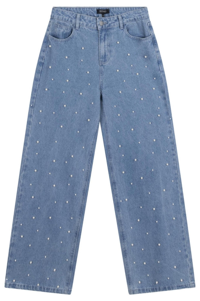Refined Department blauwe dames jeans | Vooraanzicht