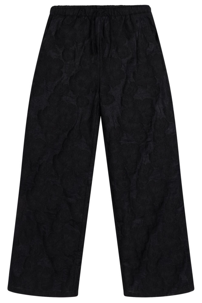 Refined Department zwarte dames broek | Vooraanzicht