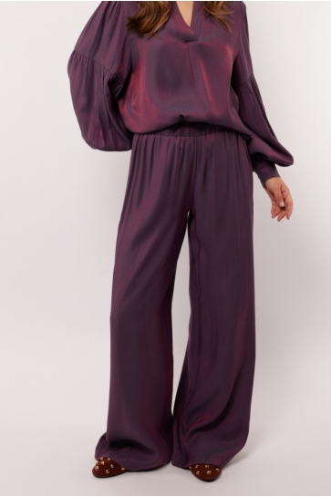 Fluresk Broek LORETTA PANTS 25NQF21 831 DARK PURPLE