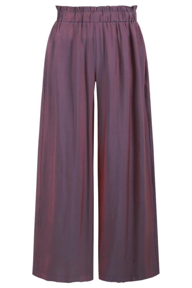 Fluresk paarse dames broek | Vooraanzicht