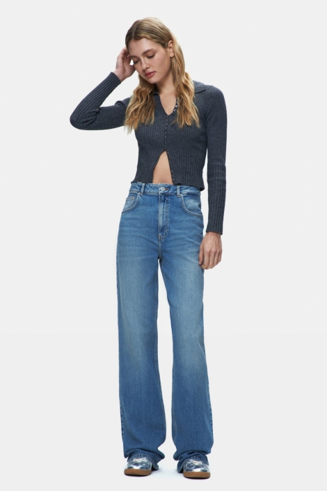 LTB blauwe dames jeans | Model vooraanzicht