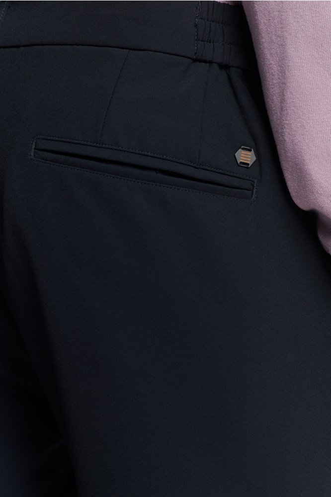 NO-EXCESS blauwe heren broek | Close up