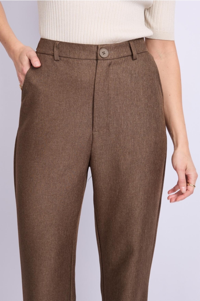 C&S The Label groene dames broek | Close up