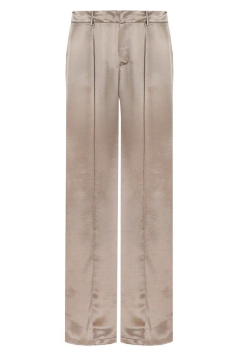 C&S The Label bronzen dames broek | Vooraanzicht