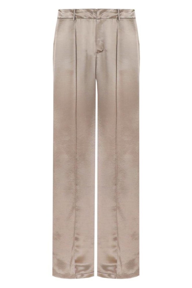 C&S The Label bronzen dames broek | Vooraanzicht