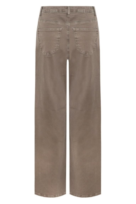 C&S The Label bronzen dames jeans | Achteraanzicht