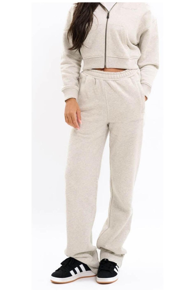 Malelions grijze dames broek | Model vooraanzicht