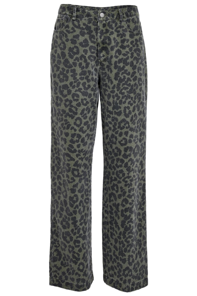 Peppercorn groene dames broek | Vooraanzicht