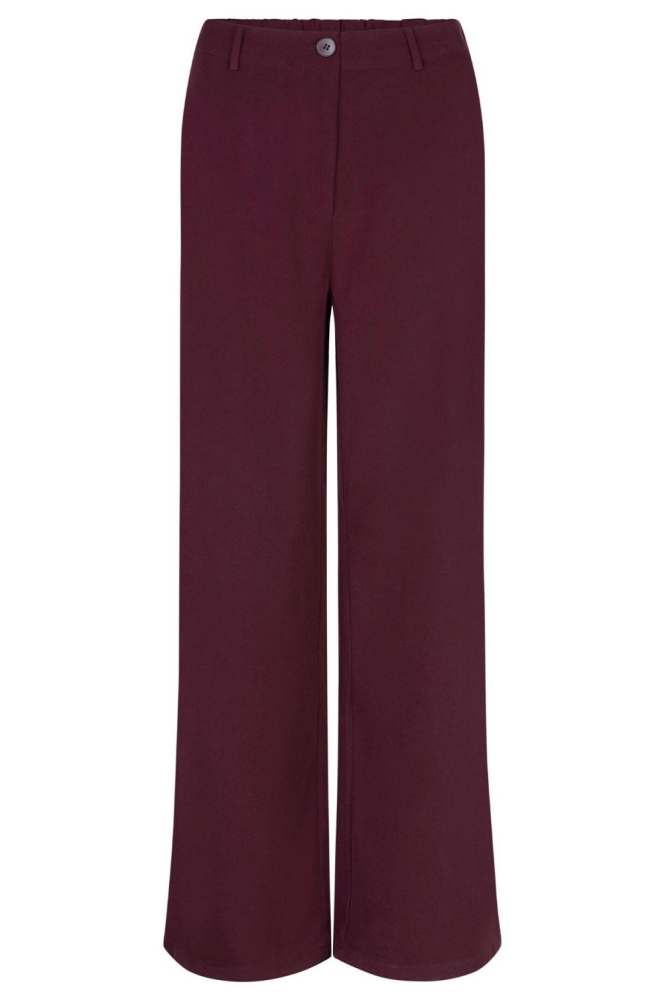 Ydence bordeaux dames broek | Vooraanzicht