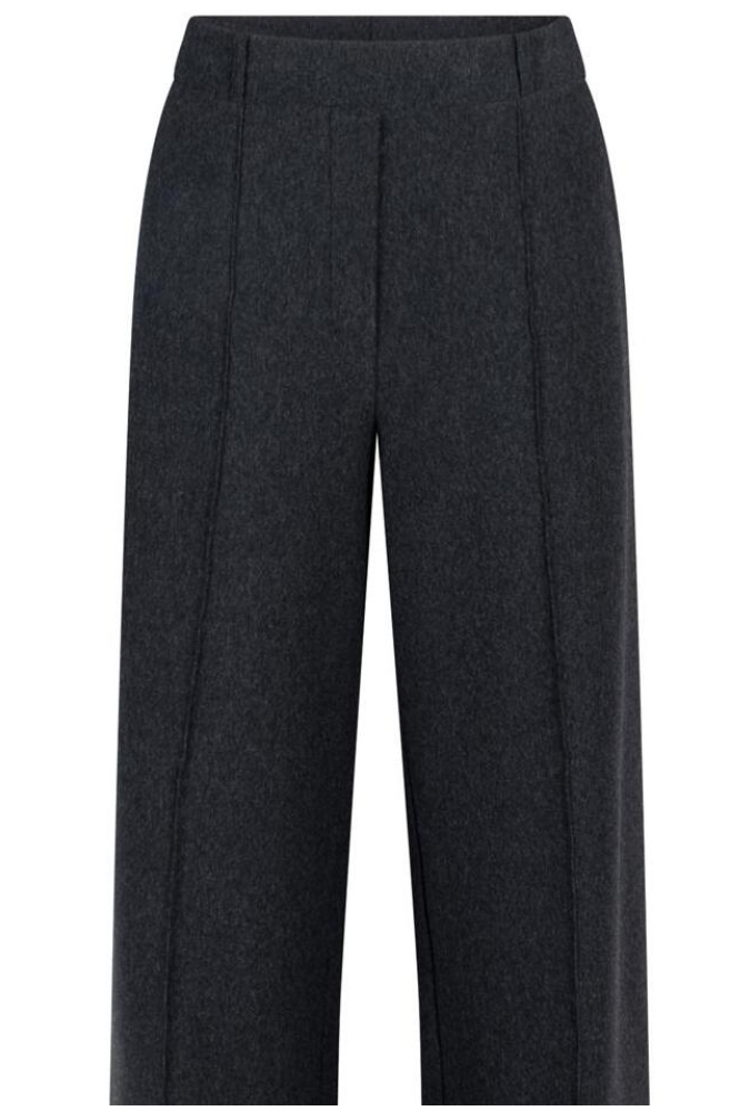 Juffrouw Jansen grijze dames broek | Close up