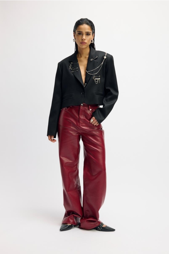 Refined Department bordeaux dames broek | Vooraanzicht