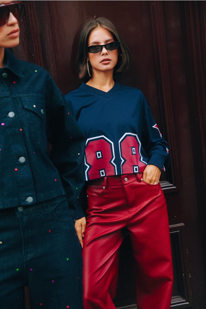 Refined Department bordeaux dames broek | Sfeerbeeld, In situatie