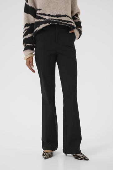 Culture Broek CUBENGHTA LONG FLARE PANTS 50111361 500012 BLACK