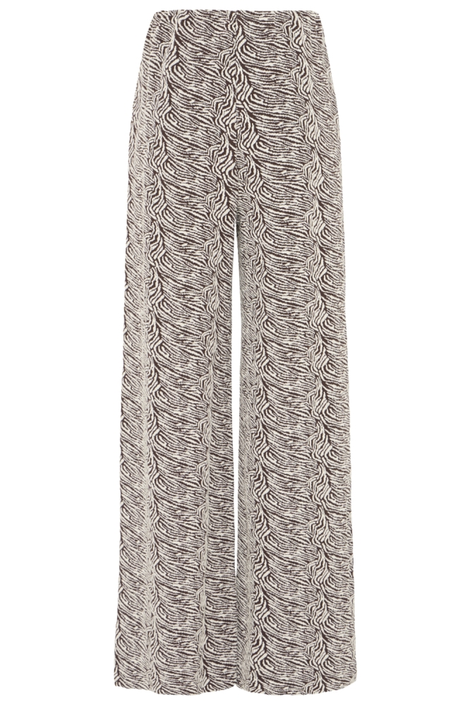 Ichi bruine dames broek | Achteraanzicht