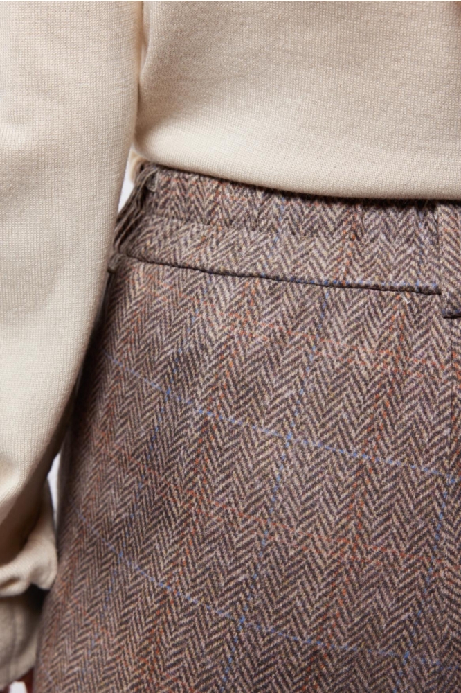 C&S The Label camel dames broek | Close up