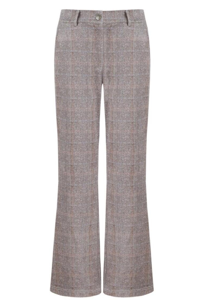 C&S The Label camel dames broek | Vooraanzicht