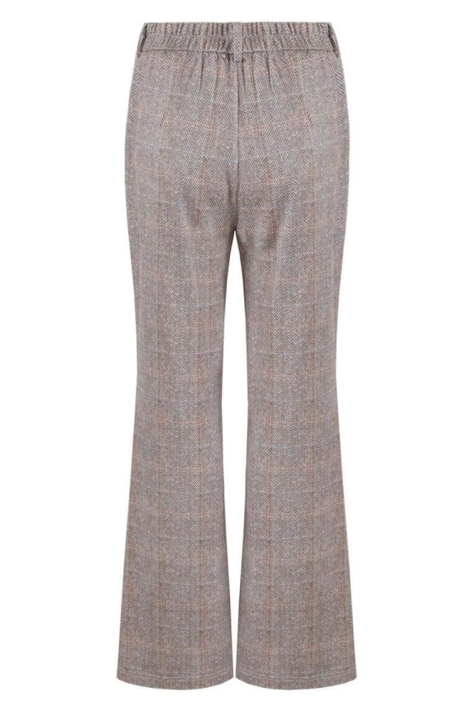 C&S The Label camel dames broek | Achteraanzicht
