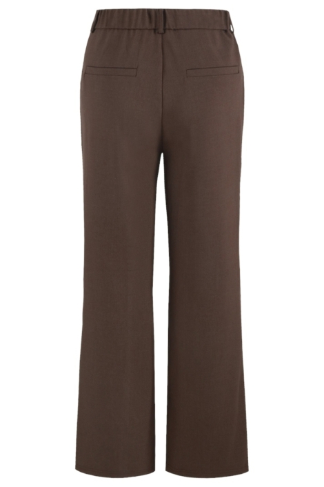 Fluresk bruine dames broek | Achteraanzicht