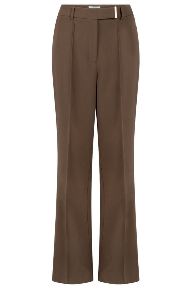 Aaiko bruine dames broek | Vooraanzicht