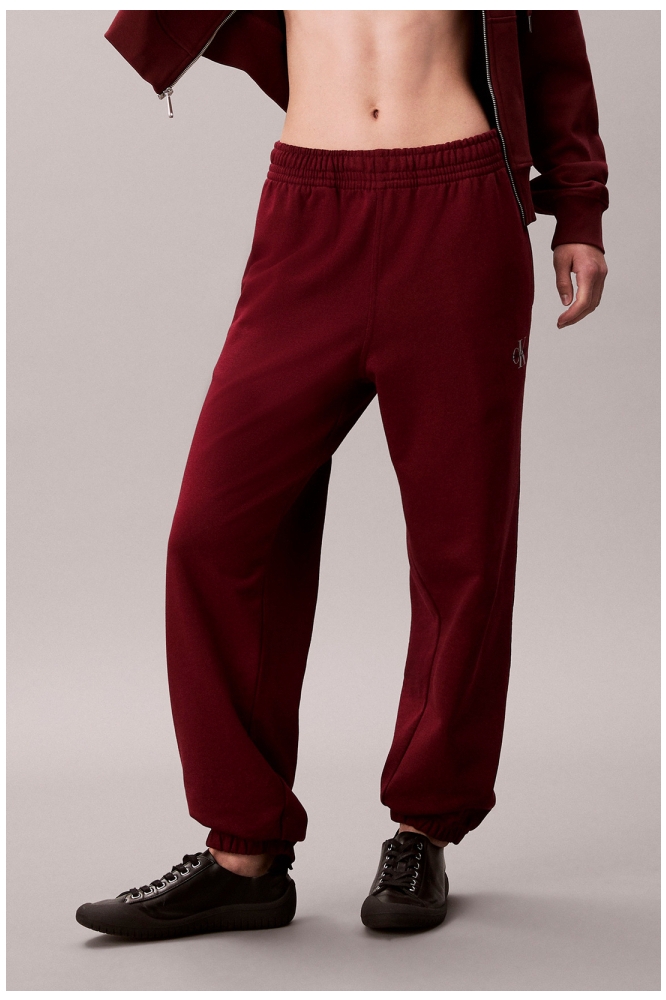 Calvin Klein bordeaux dames broek | Model vooraanzicht