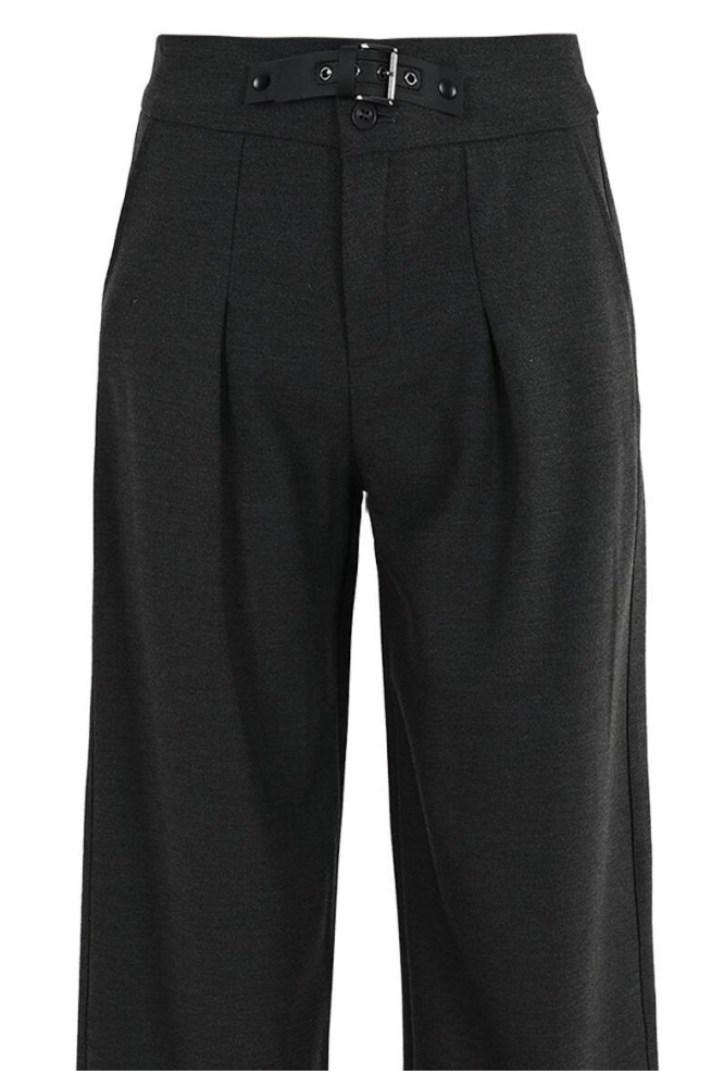 Zizo grijze dames broek | Close up