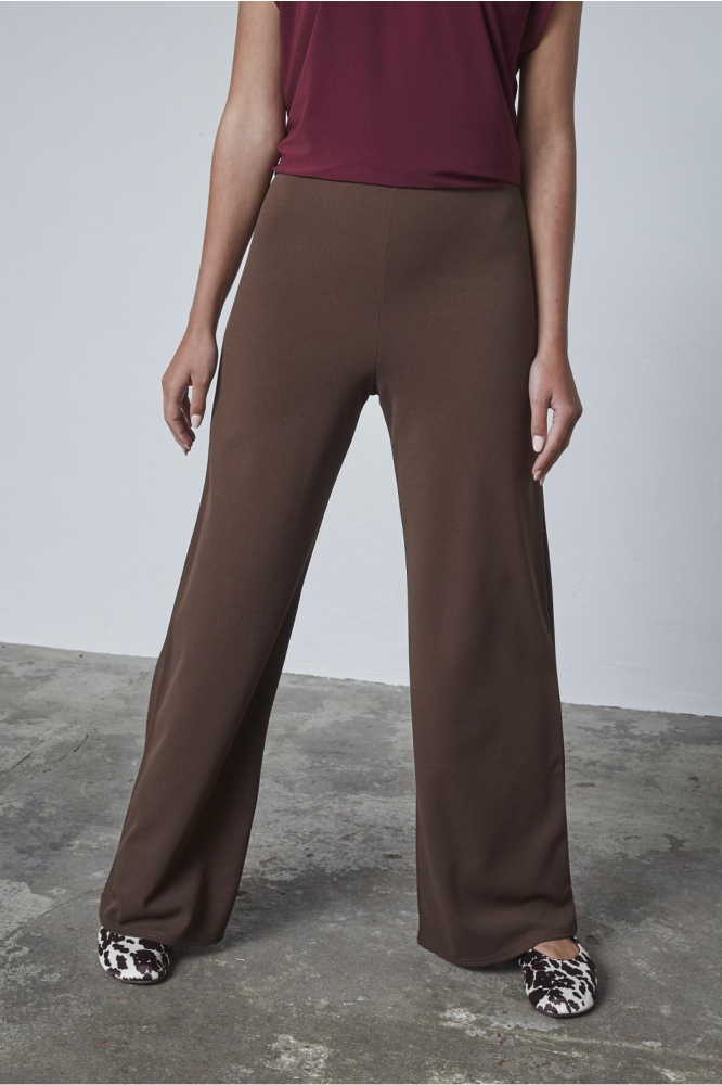 SisterS point bruine dames broek | Model vooraanzicht