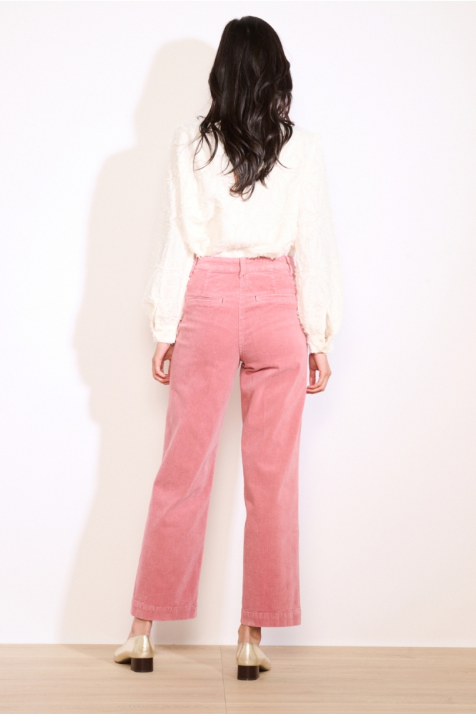 LolaLiza roze dames broek | Model achteraanzicht