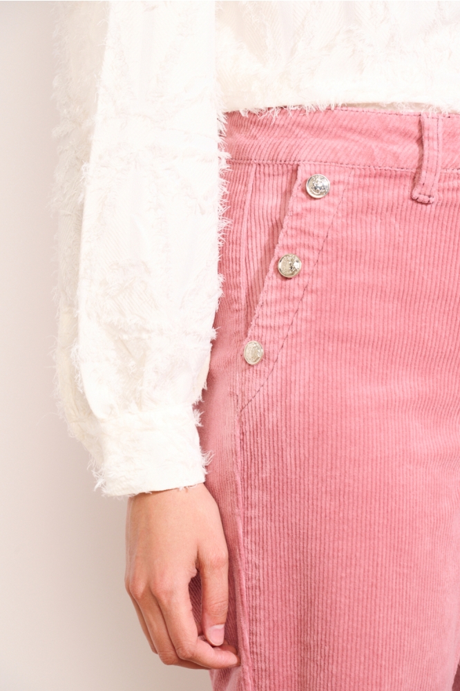 LolaLiza roze dames broek | Close up