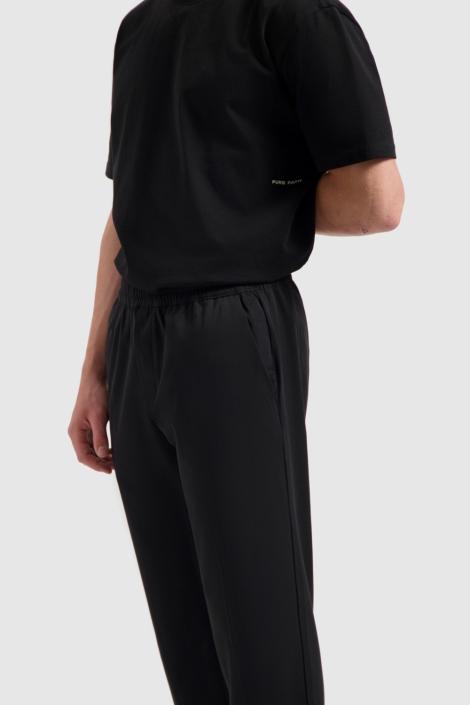 Pure Path zwarte heren broek | Close up