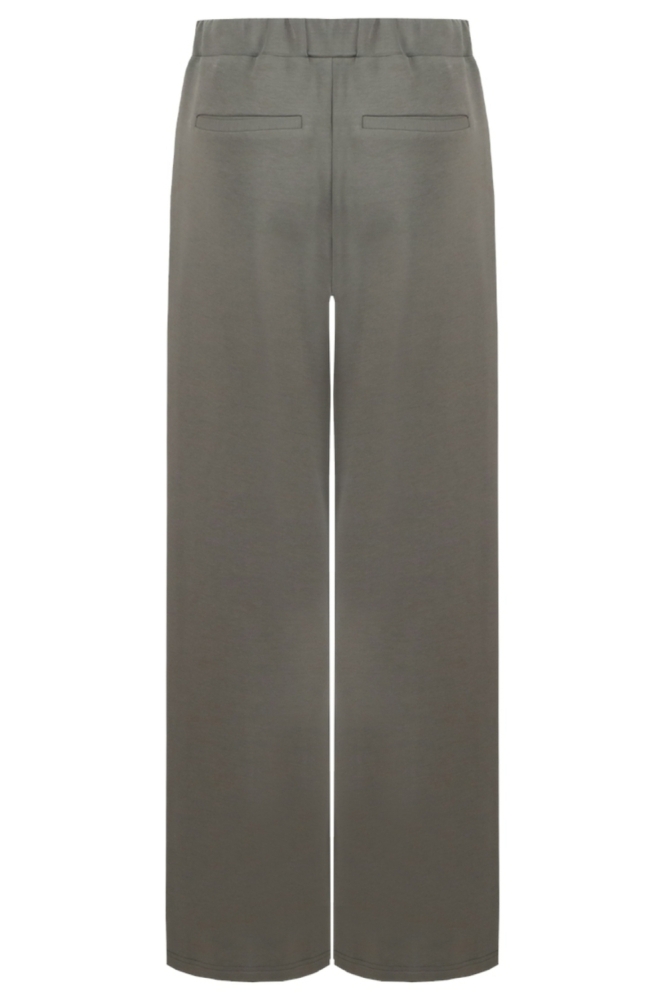 Fluresk bruine dames broek | Achteraanzicht