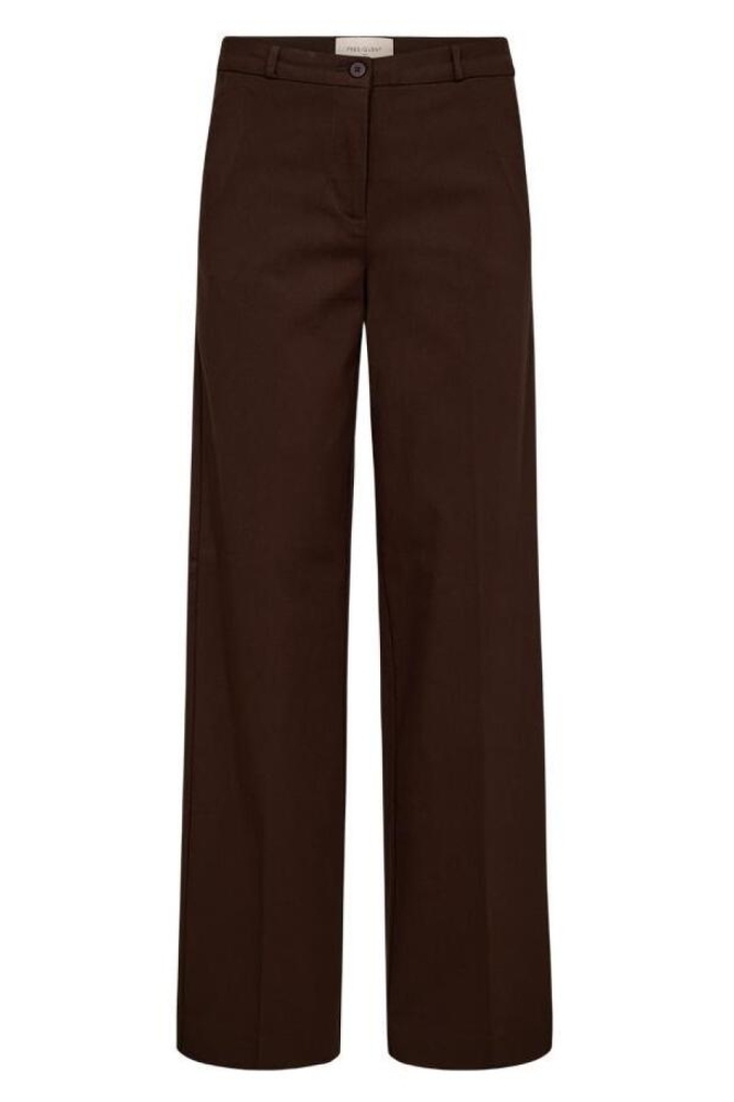 Freequent bruine dames broek | Vooraanzicht