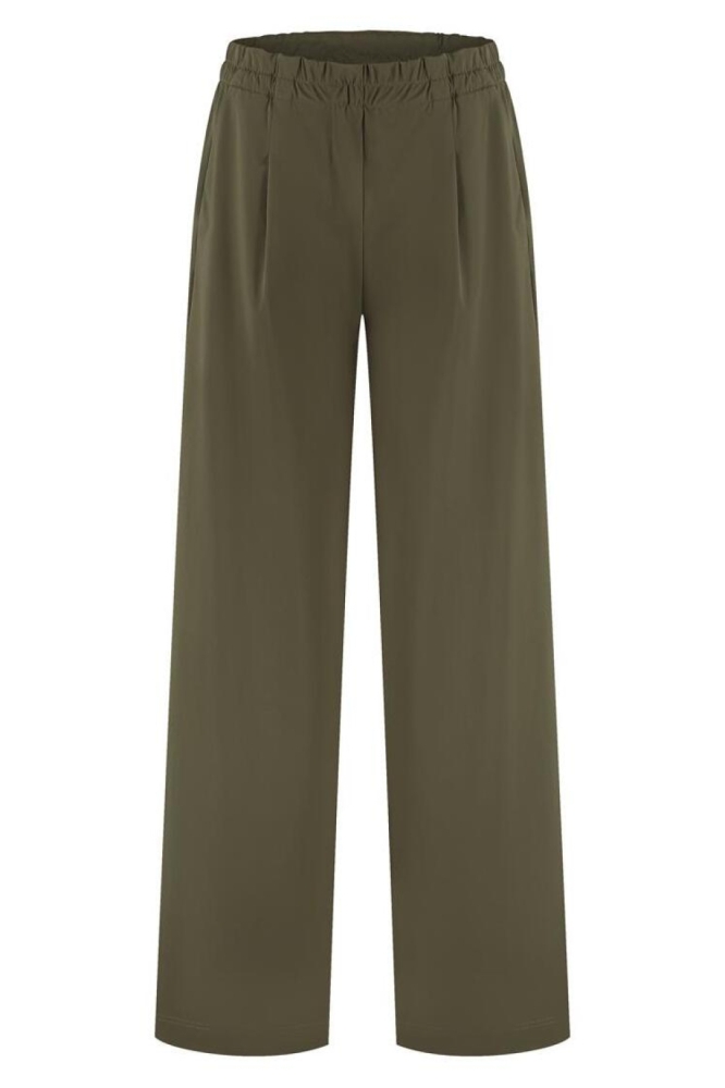 Lady Day groene dames broek | Vooraanzicht