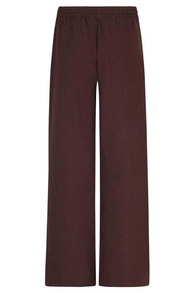 Ydence bruine dames broek | Achteraanzicht
