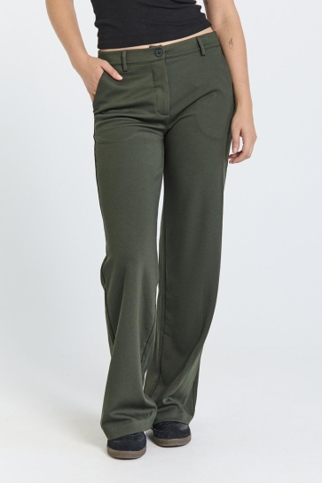 Freequent Broek FQNANNI PANT 200632 KOMBU GREEN