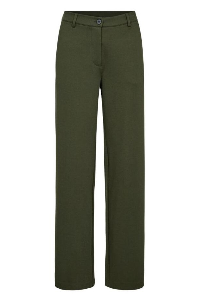 Freequent groene dames broek | Vooraanzicht