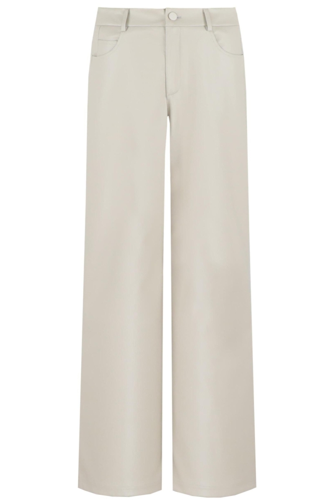 C&S The Label beige dames broek | Vooraanzicht