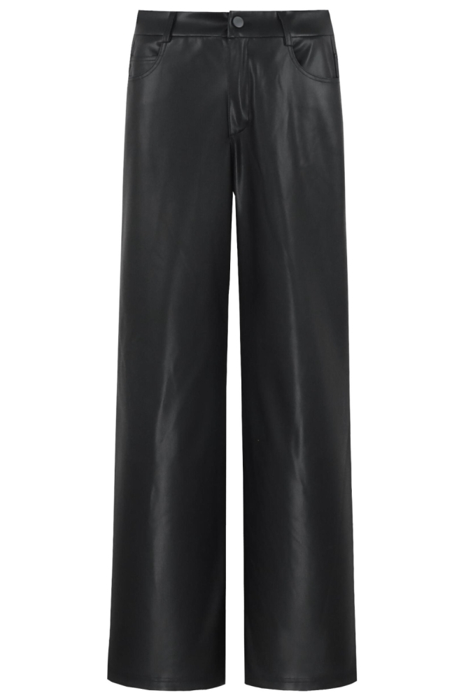 C&S The Label zwarte dames broek | Vooraanzicht