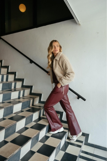 C&S The Label PAMELA PANTS 25WFZC01 339 AMARONE CABERNET