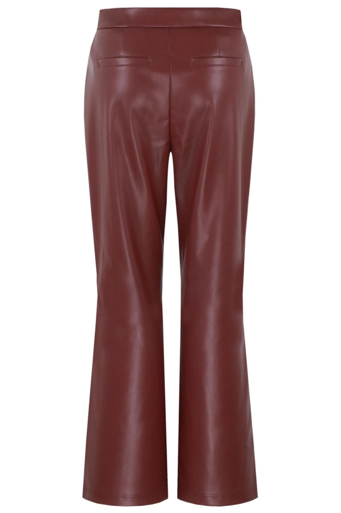 C&S The Label bordeaux dames broek | Achteraanzicht